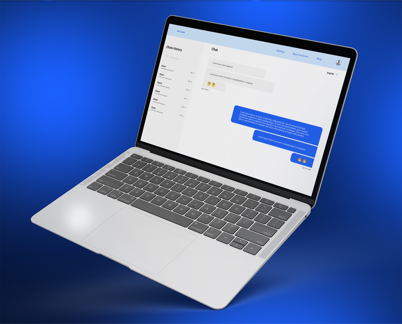Coach AI chat application with conversation history