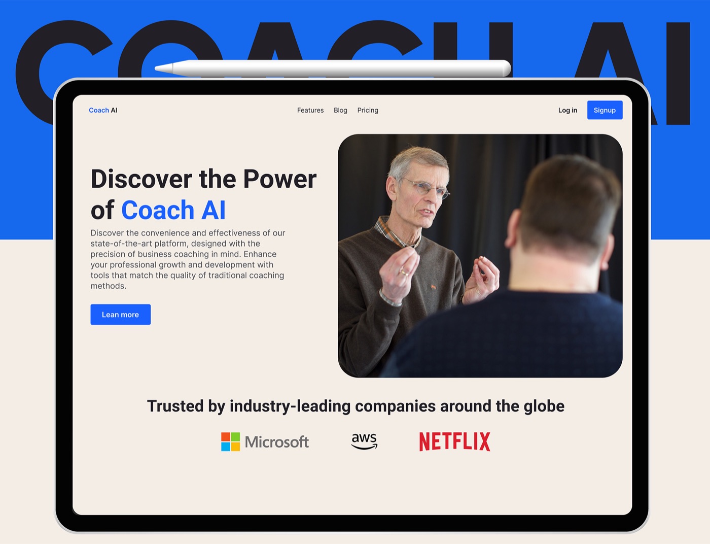 Coach AI landing — Discover the Power of Coach AI