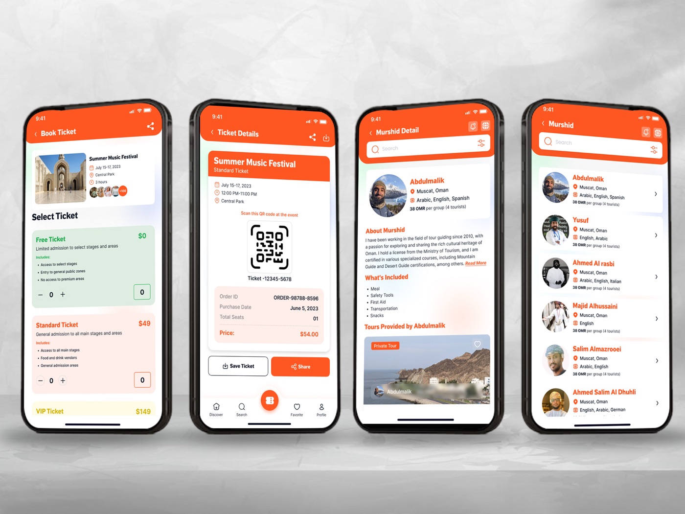 MyTicket — ticket booking, QR pass, and Murshid guides